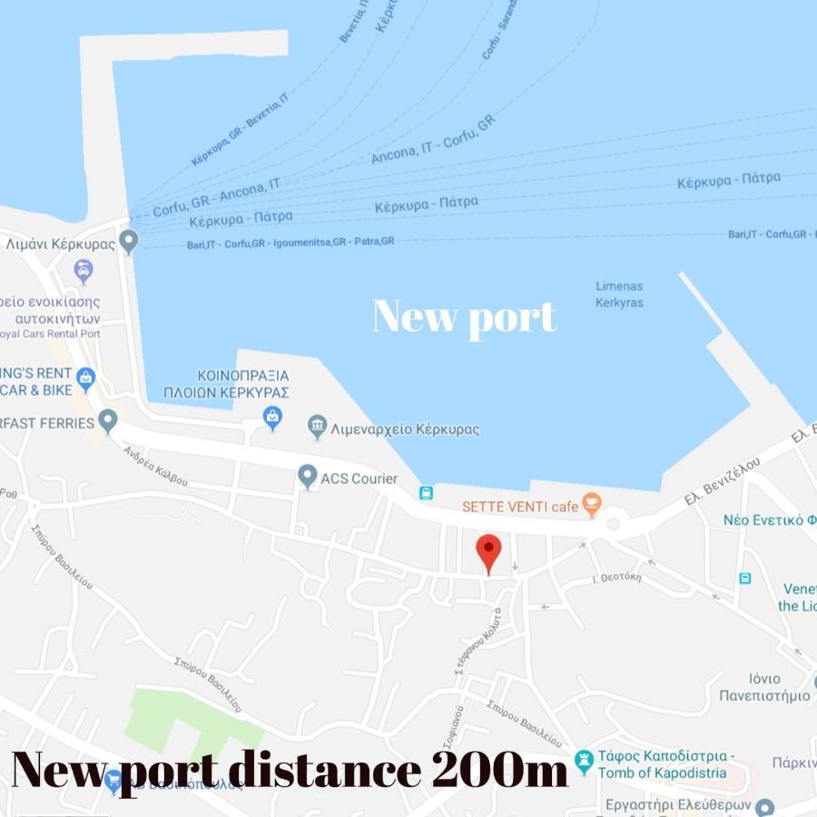 Joy New Port Studio Corfu Town Corfu (city) Exterior foto